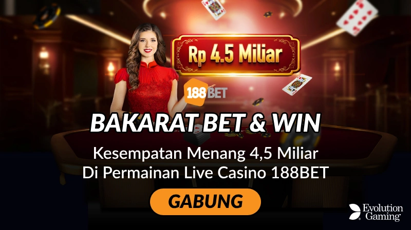 188BET - Evolution Live Kasino Bakarat Bet & Win - October 2024